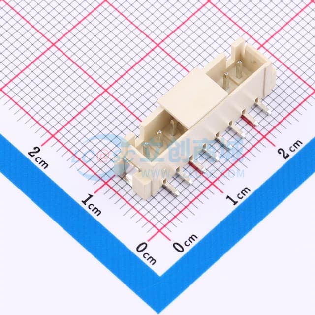 1x8P 间距:2.5mm 立贴 系列:XHB实物图