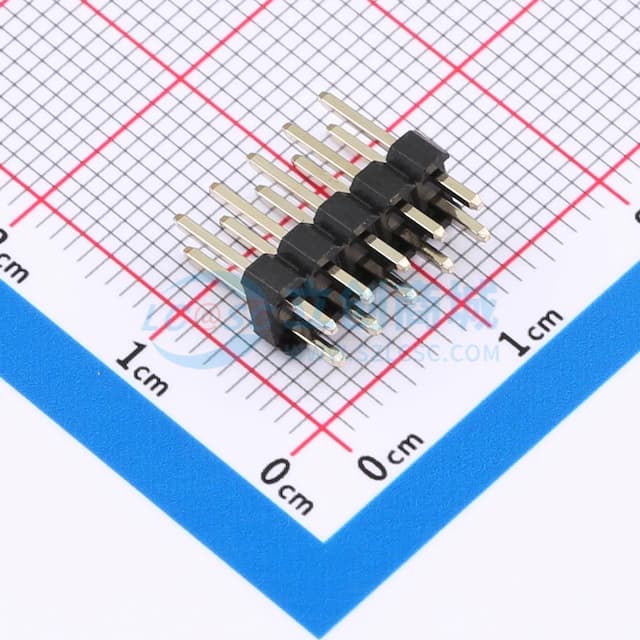 2x5P 间距:2.54mm 方针 直插 【排针】实物图