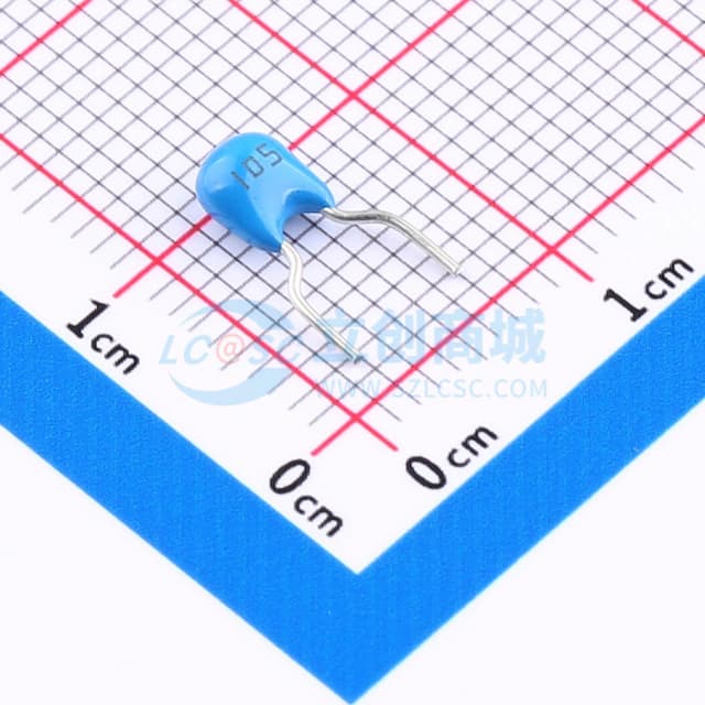 1uF ±10% 50V 【直插】实物图