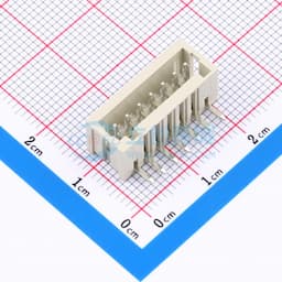 白灰色 1x7P 间距:2.5mm 弯插【插件】缩略图