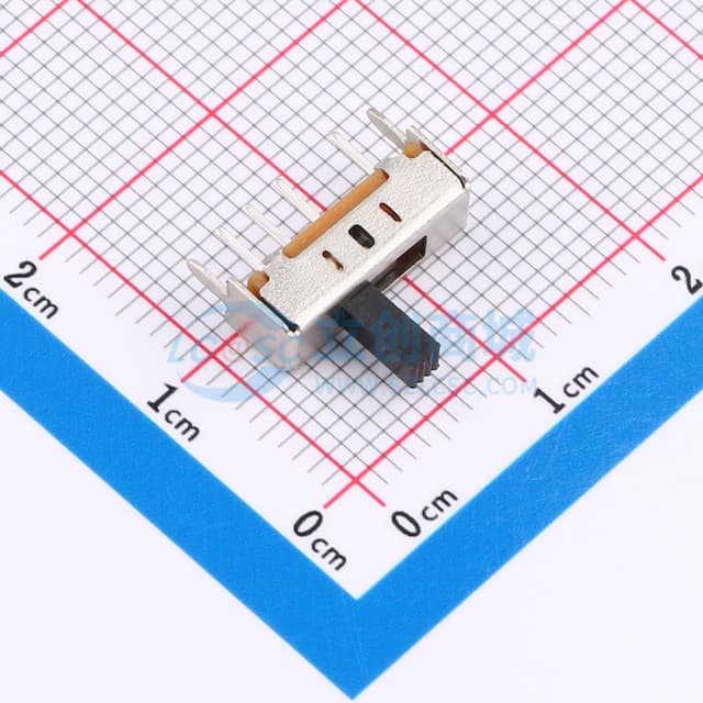 柄长5mm 直插三档 滑动开关 【拨动】实物图
