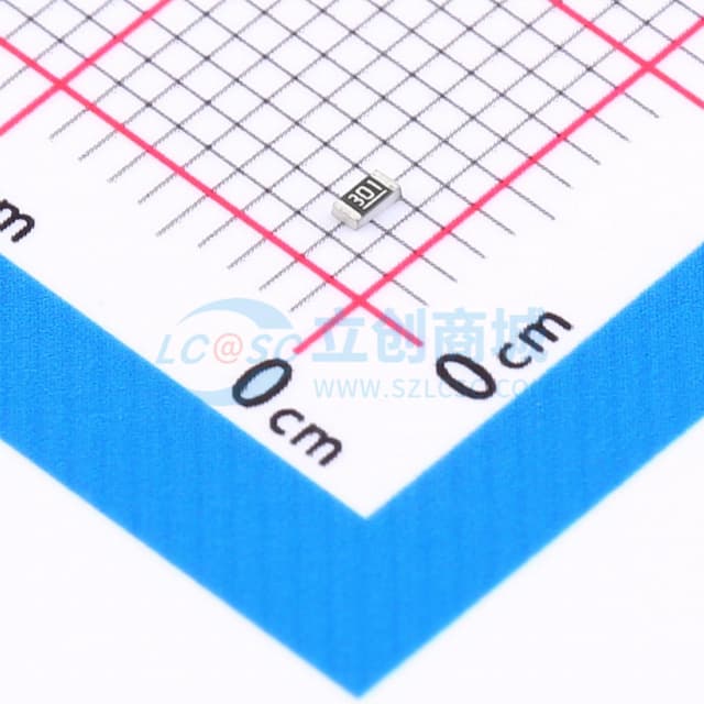 300Ω ±1% 100mW 厚膜电阻实物图