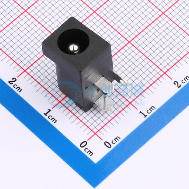 DC电源插座 内径:2.5mm 外径:6.3mm 【插件】实物图