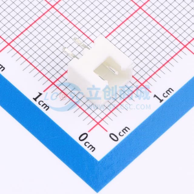 1x2P 间距:2.5mm 直插 系列:XH 【插件】实物图