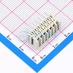 白灰色 1x7P 间距:2.5mm 弯插【插件】缩略图