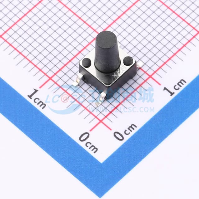6*6*9.5mm 立贴 轻触开关实物图
