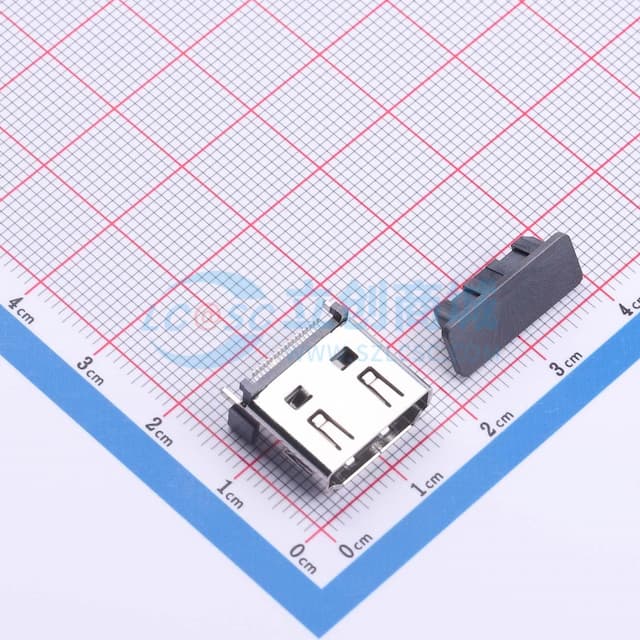 HDMI TYPE A型直立式SMT 13.0实物图
