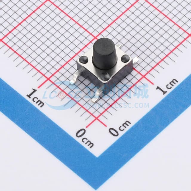 4-1437565-9(FSM6JSMA)  6*6*7mm 立贴 轻触开关实物图