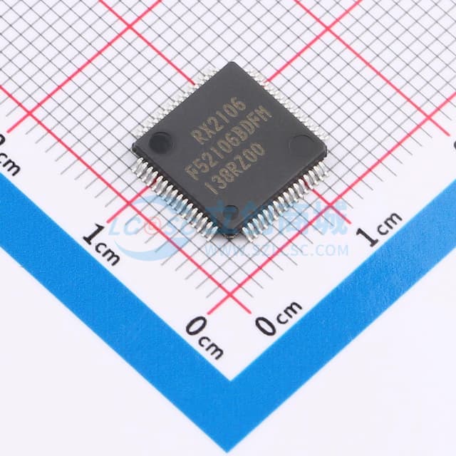 50 MHz 32 位 RX 微控制器，78 DMIPS，高达 1 MB 闪存，12 位 A/D、10 位 D/A，事件链接控制器（ELC）、多功能引脚控制器（MPC）、实时时钟（RTC），多达 15 个通信通道实物图