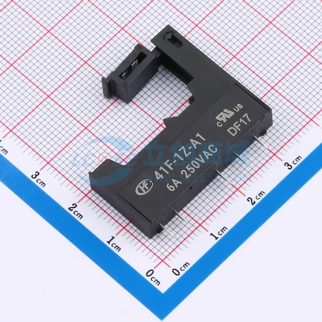 PCB式继电器插座实物图