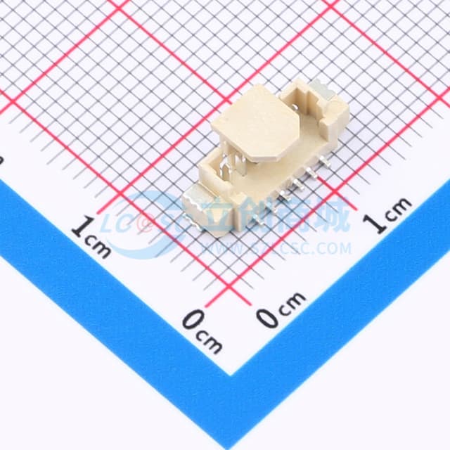 1x6P 间距:1.25mm 立贴实物图