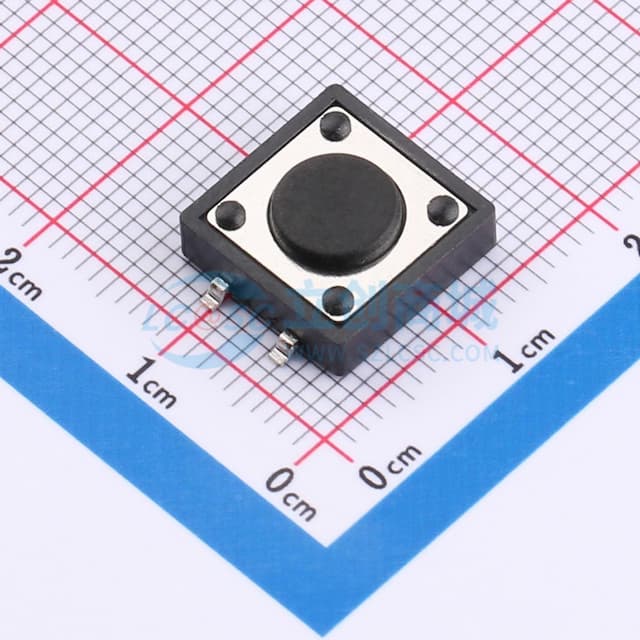 12*12*4.3mm 立贴 轻触开关实物图