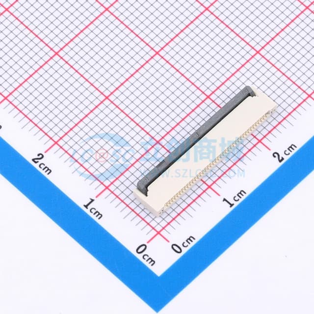 翻盖式 双侧触点/上下接 P数:40P 间距:0.5mm实物图