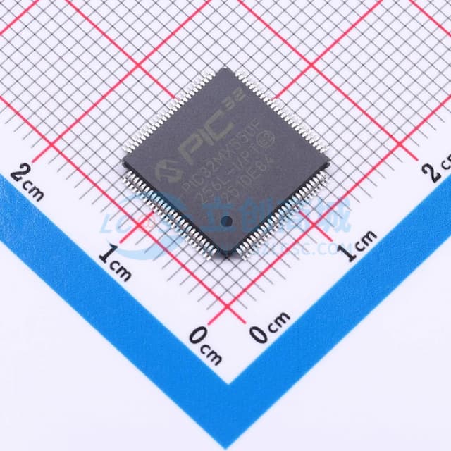 PIC32MX550F256L-I/PT实物图