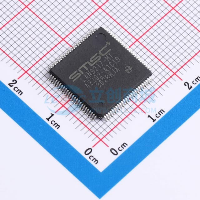 LAN9217 16位高性能单芯片10/100以太网控制器，支持HP Auto-MDIX实物图