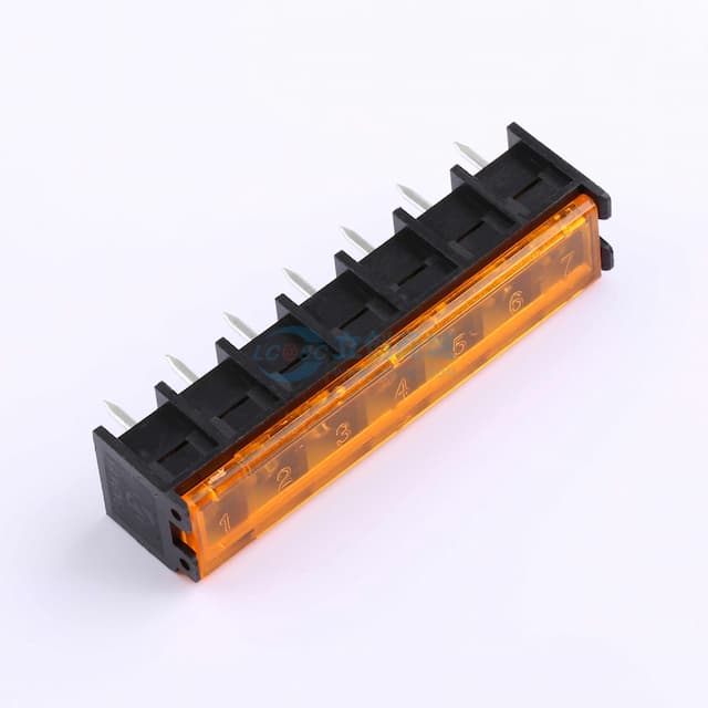 9.5mm 1x7P 直插 边脚 排数:1 每排P数:7 【栅栏】实物图