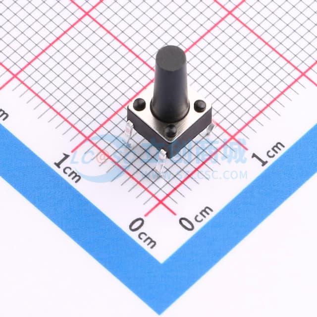 6*6*12.5mm 直插 轻触开关 【轻触】实物图