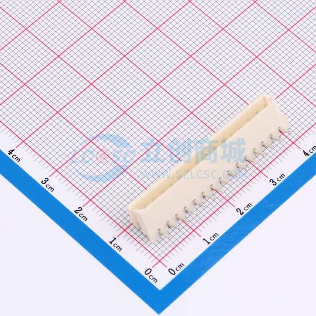 乳黃 1x15P 间距:2.5mm 弯插【插件】实物图