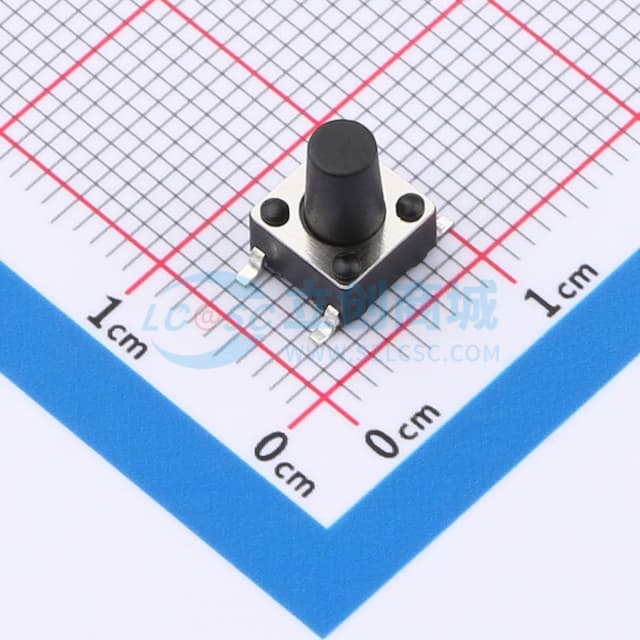 6*6*8.5mm 立贴 轻触开关实物图