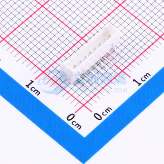 1x8P 间距:1.25mm 弯插 系列:PicoBlade(MX 1.25) 【插件】实物图