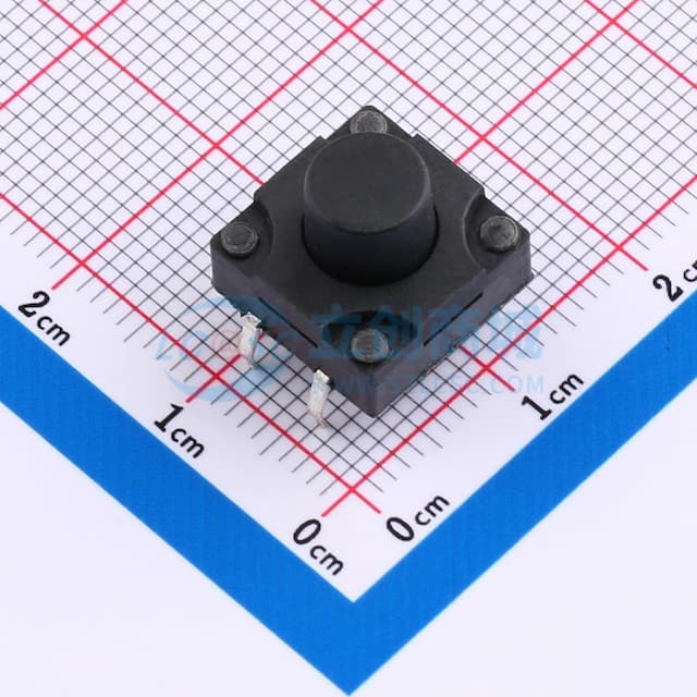 12*12*9.5mm 直插 轻触开关 【插件】实物图