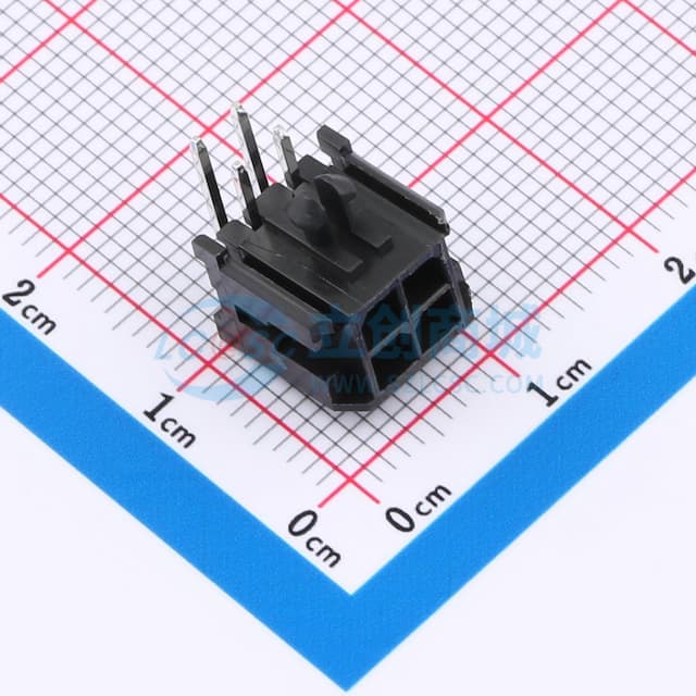 2x2P 间距:3mm 弯插 【插件】实物图