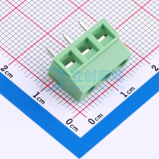 1x3P 5mm 排数:1 每排P数:3实物图