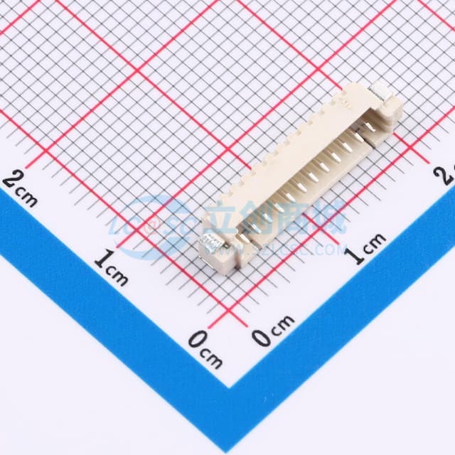 1x12P 间距:1.25mm 卧贴实物图