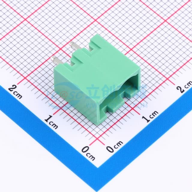 卡扣固定 1x2P 5.08mm 排数:1 每排P数:2 【插拔】实物图