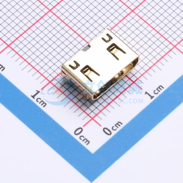HDMI C TYPE 镀金实物图