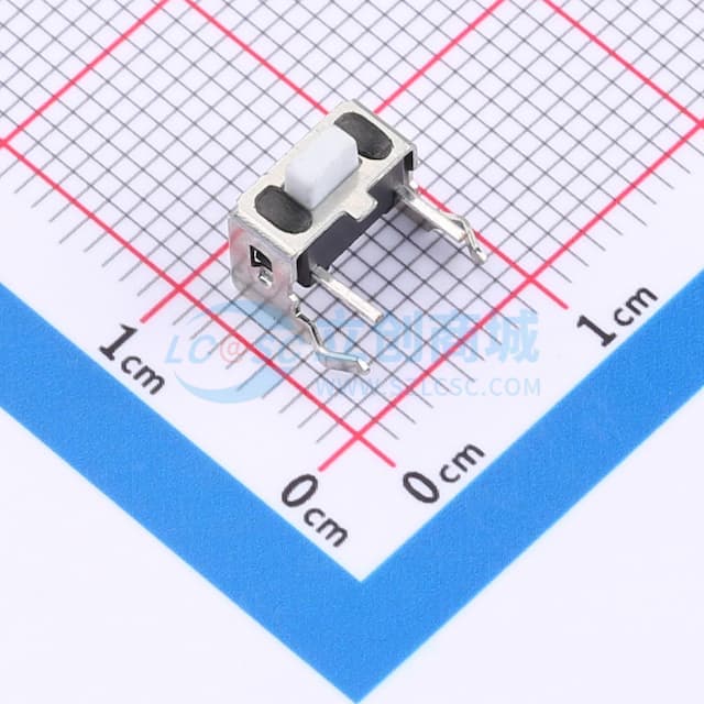 轻触开关 3*6*5mm 250gf 侧按支架 【插件】实物图