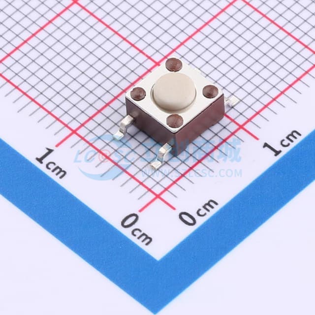 6*6*0.8mm 立贴 轻触开关实物图