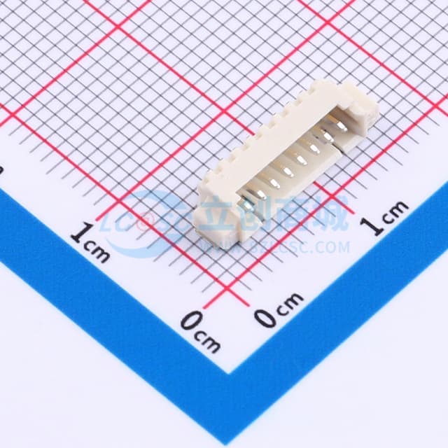 1x8P 间距:1.25mm 卧贴实物图