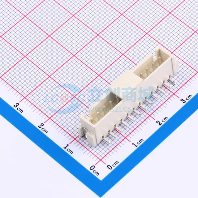 1x12P 间距:2.5mm 立贴 系列:XHB实物图