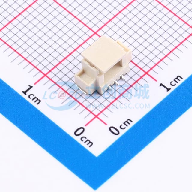 1x3P 间距:1.25mm 立贴 系列:PicoBlade(MX 1.25) 【插件】实物图