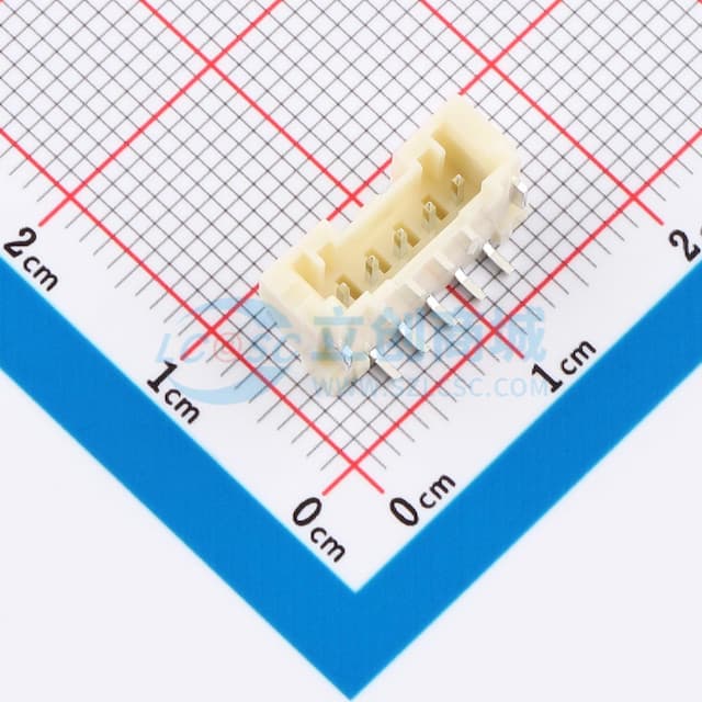 1x5P 间距:2mm 立贴 系列:PA实物图