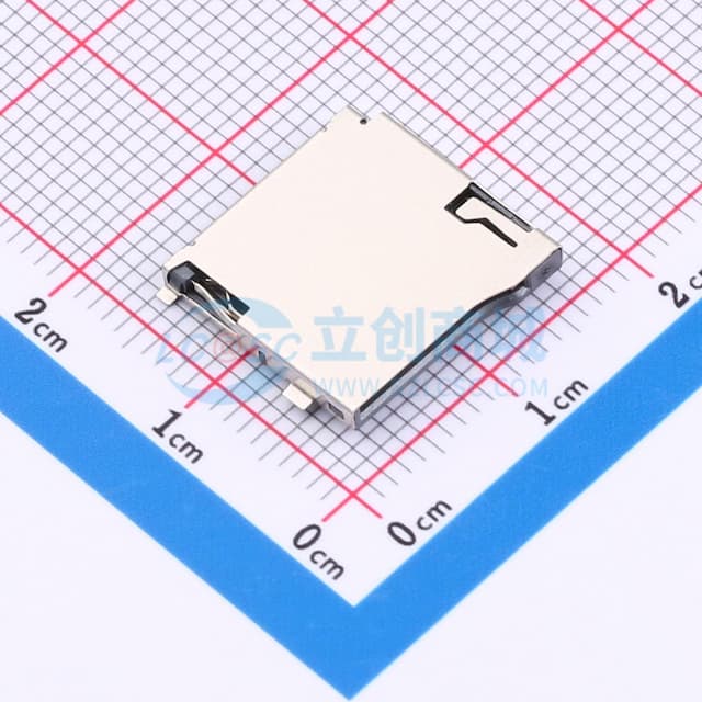 自弹式 MicroSD卡(TF卡) 卡座实物图