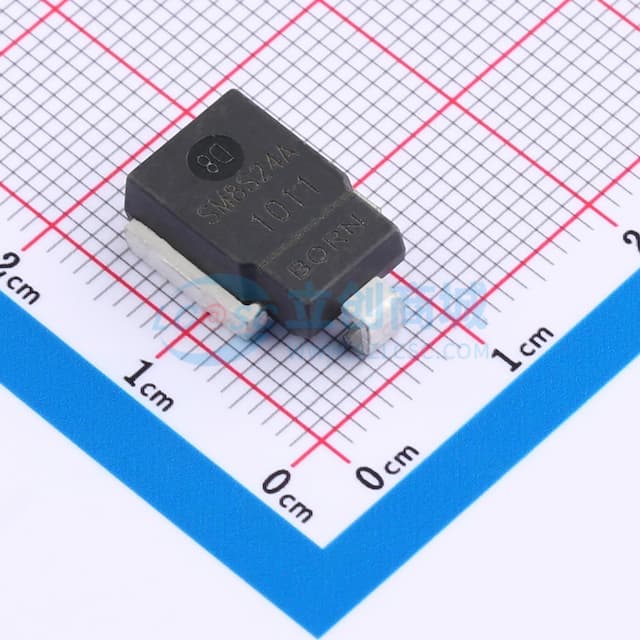 单向TVS 24V截止 峰值脉冲电流：170A@10/1000us实物图