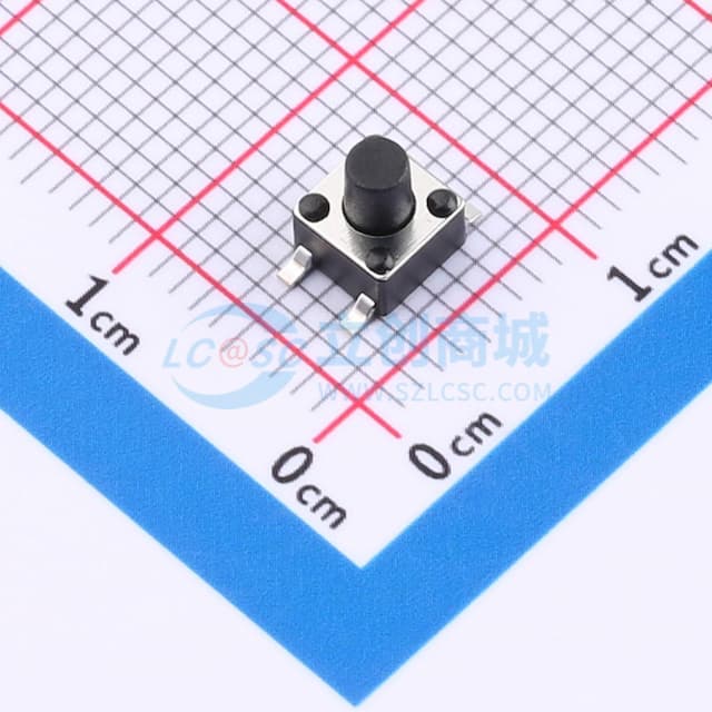 4.5*4.5*5.5mm 立贴 轻触开关实物图