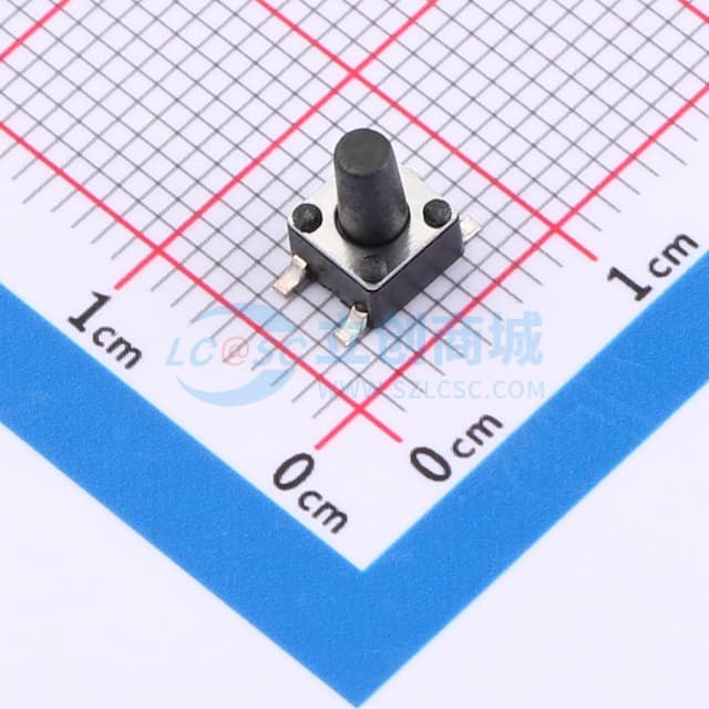 4.5*4.5*7mm 立贴 轻触开关实物图