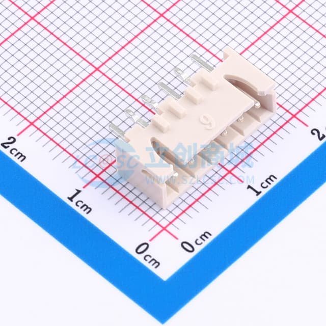 1x6P 间距:2.5mm 直插 系列:XH 【插件】实物图