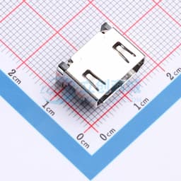 19PIN母座 4脚插件 贴片19PIN 铁壳镀镍缩略图