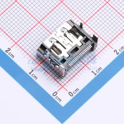 19PIN母座 4脚插件 贴片19PIN 铁壳镀镍缩略图