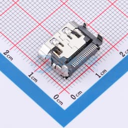 19PIN A型前插后贴HDMI插座 铜壳缩略图