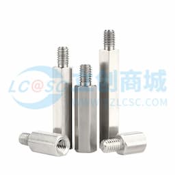 GUWANJI(固万基) 304不锈钢单头六角螺柱 单通支撑隔离柱机箱主板铜柱螺丝连接柱 M3x5+5缩略图