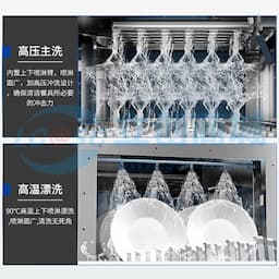 Stevison(史蒂芬) FT-2AT1 长龙式洗碗机  商用洗碗机 大型酒店食堂餐厅饭店大容量刷碗机厨房设备 单缸双喷 380V 不锈钢缩略图