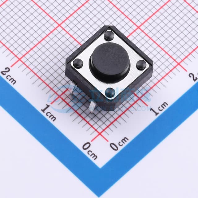 12*12*5.0mm 直插 轻触开关实物图