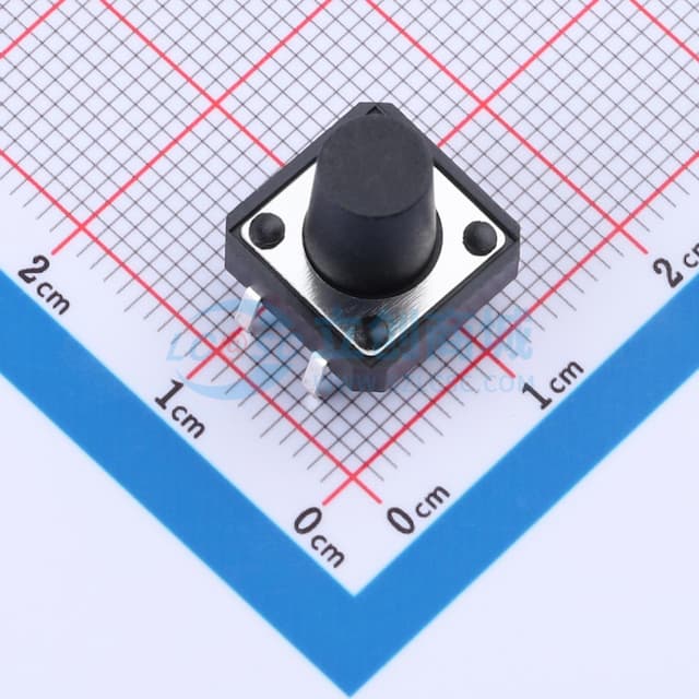 12*12*11.5mm 直插 轻触开关实物图