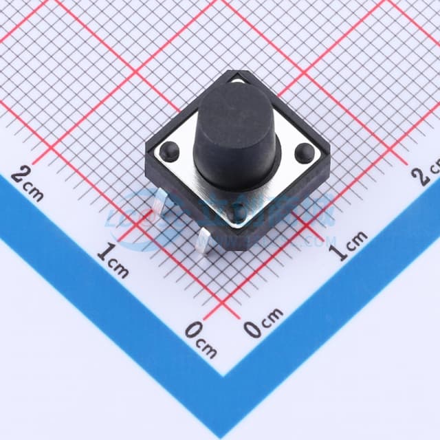 12*12*10mm 直插 轻触开关实物图