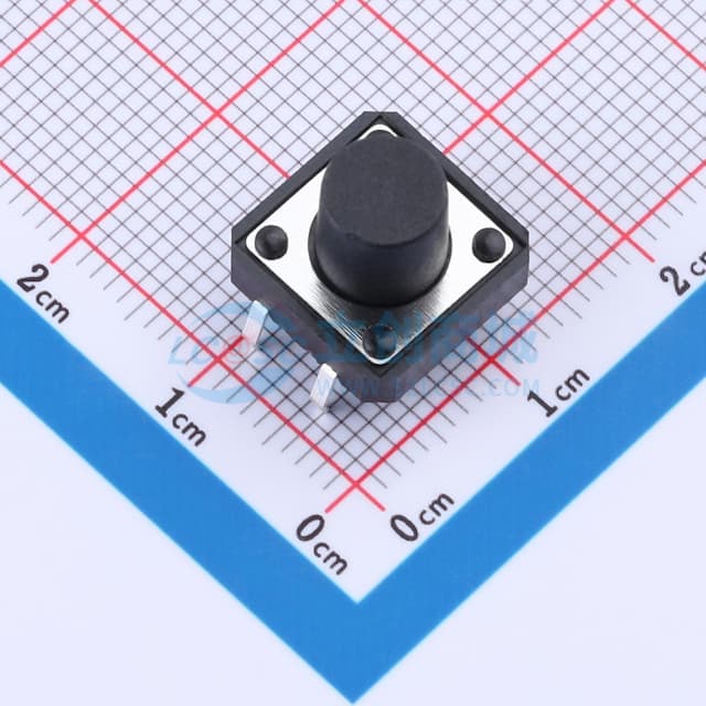 12*12*9.5mm 直插 轻触开关实物图